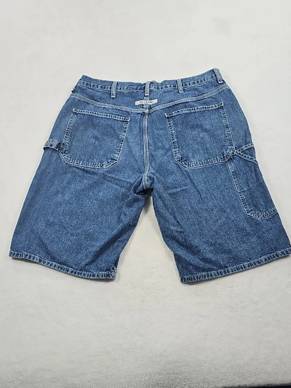 Calvin Klein Navy Blue Carpenter Denim Shorts